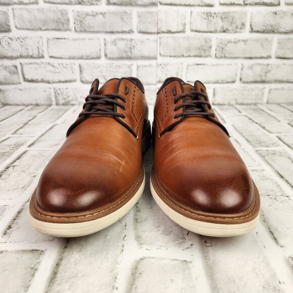 Cole Haan Go To Oxford Men Size 11.5 M Plain Toe Dress Brown Casual Comfort Shoe - Picture 2 of 10